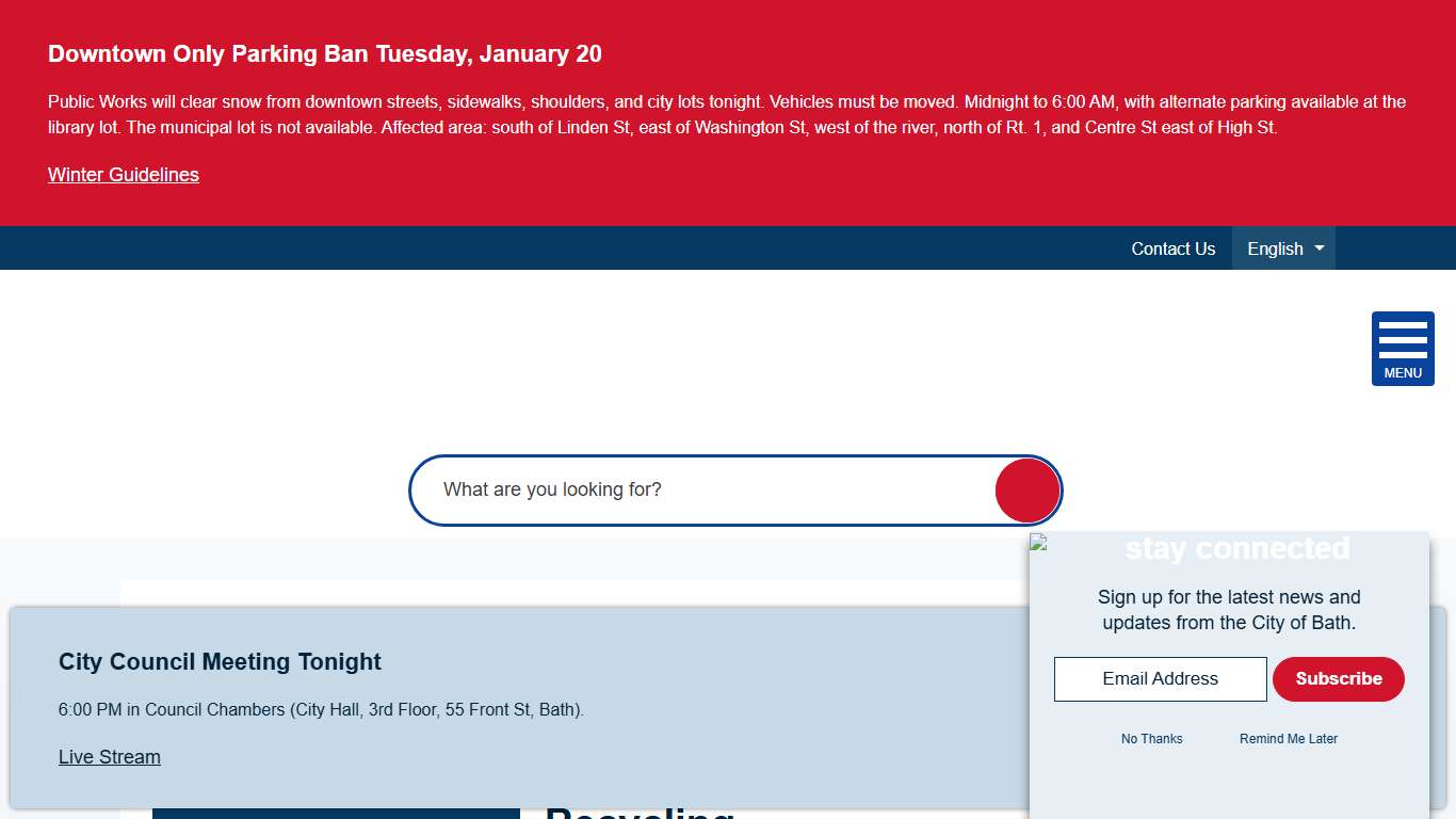 Recycling | City of Bath, Maine