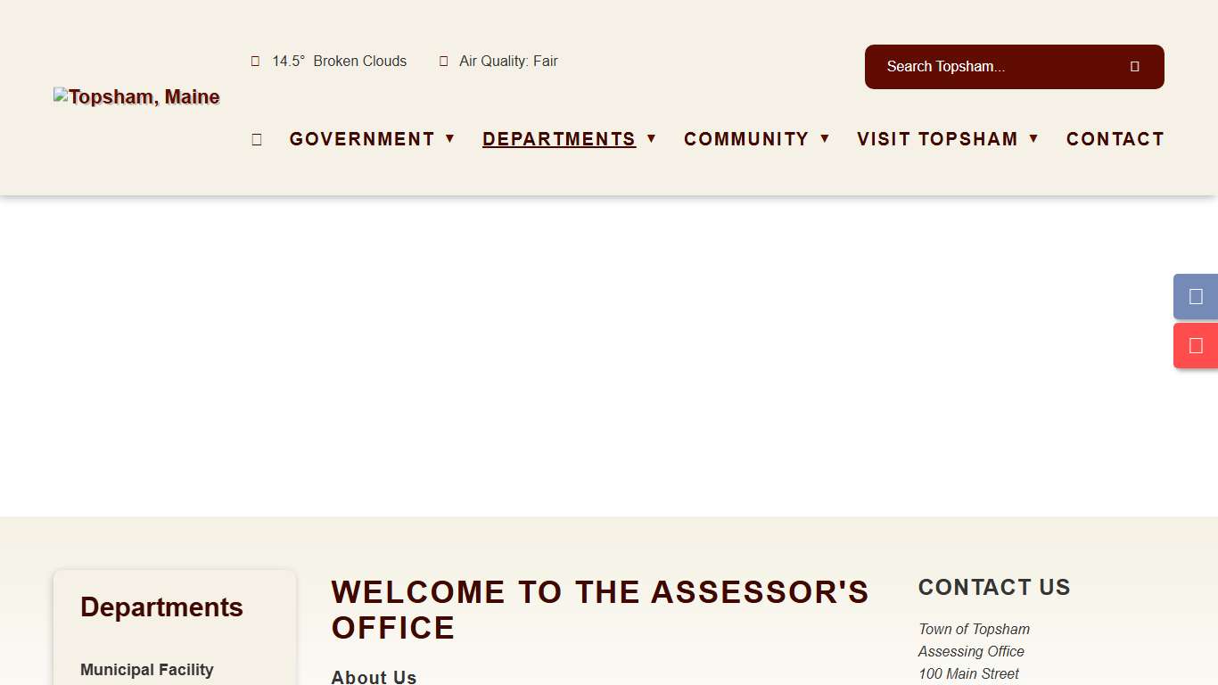 Assessor's Office - Topsham, Maine